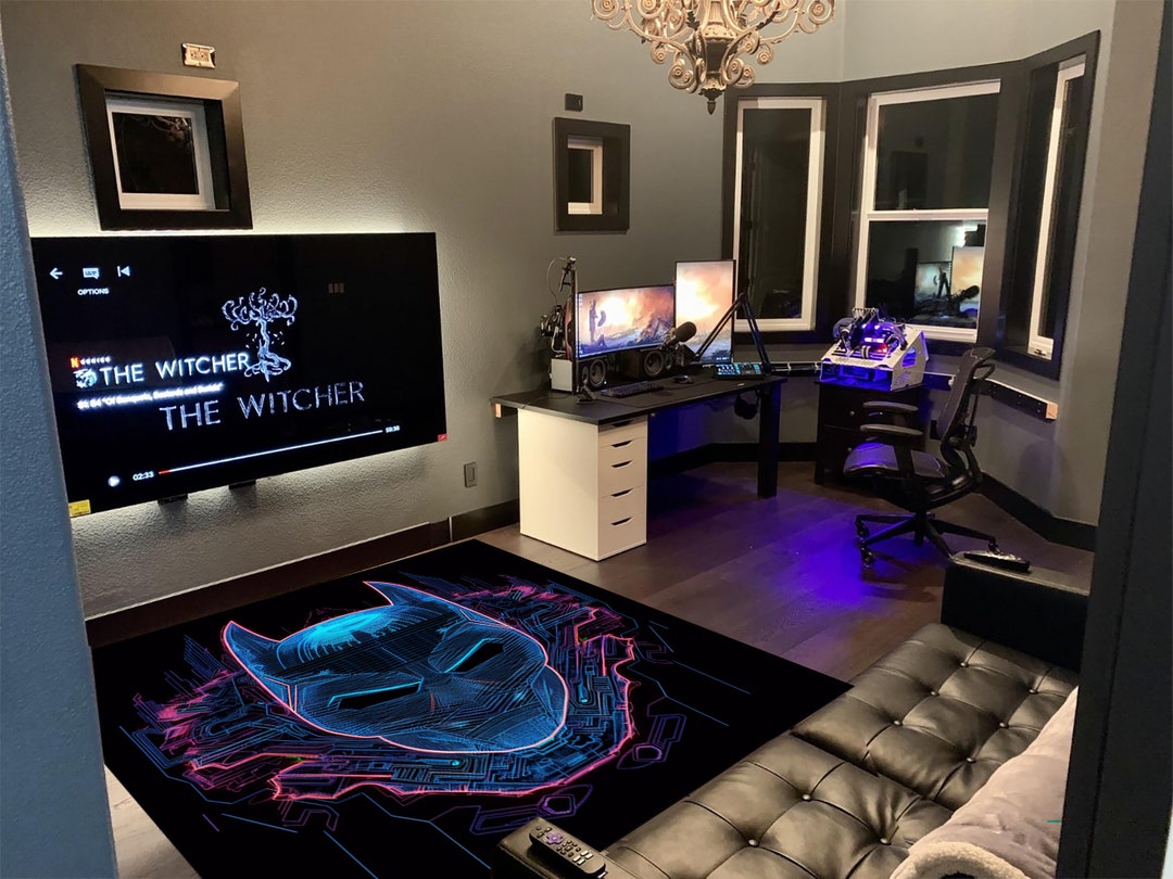 Cyberpunk Rug Texture Cyberpunk Rug, Neon Rug, Holographic Rug, Gaming Room Rug, Kids Room ...