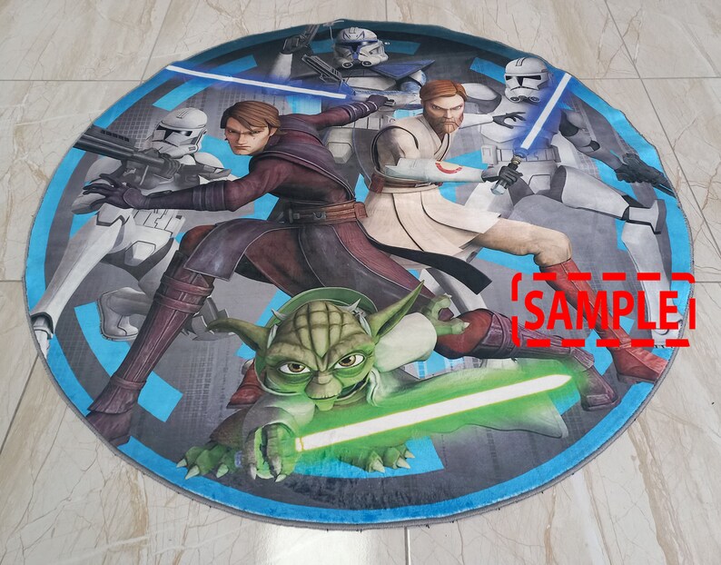 Holographic Psychedelic Round Rug