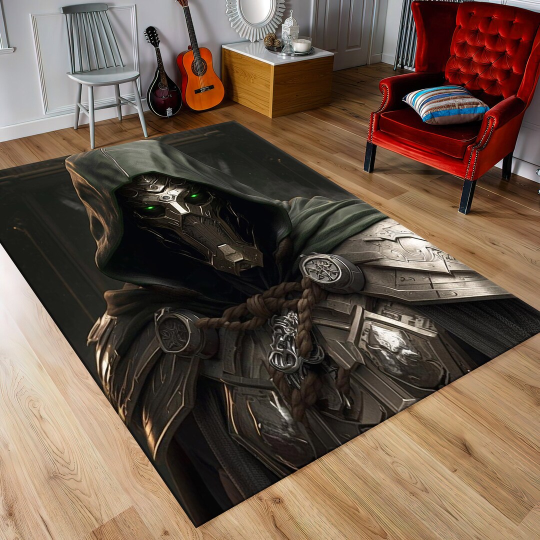 Doom Rug, Famous Characters, Kids Rug, Rug for Teens, Home Decor Rug ...