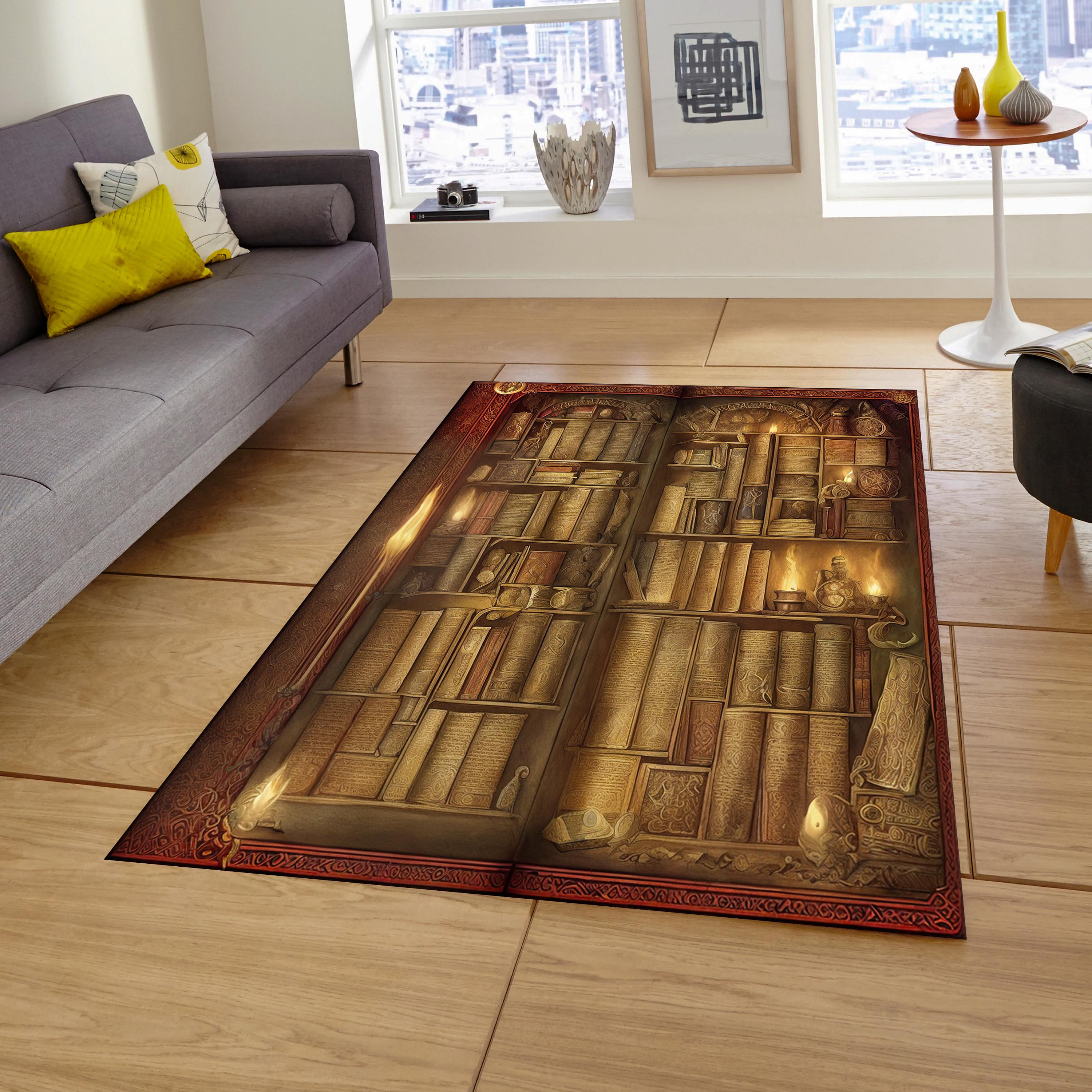 Library Rug, Rug of Ancient Artifacts,rug of Mystical Symbols,young ...