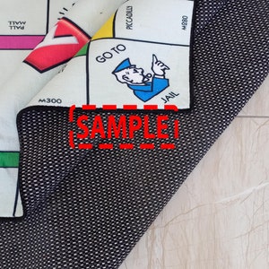 Monopoly Design Rug Monopoly Rug,board Game Rug,money Rug,popular Game,living Room Rug ...