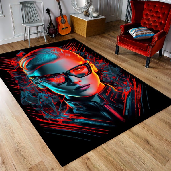 Cotton Cyberpunk Rug - Etsy