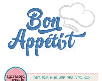 Bon Appetit - Embroidery Design
