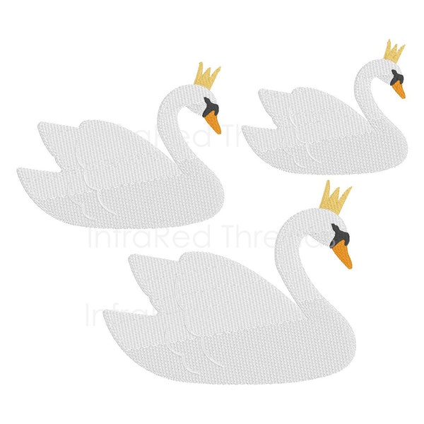 Swan - 3 sizes - Digital Embroidery Design