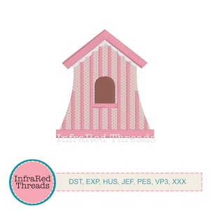 Boho Birdhouse Embroidery Design