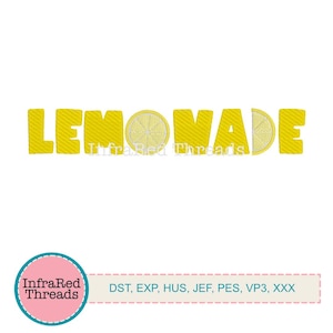 Lemonade Word with Lemons - PES, DST