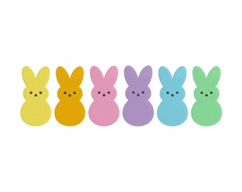 Easter Candy Bunnies  - Digital Embroidery Design