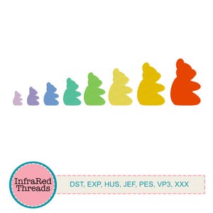 Gummy Bears - 8 sizes - Embroidery Design