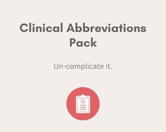 Paquete de abreviaturas clínicas