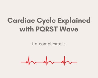 Ciclo cardíaco con onda PQRST