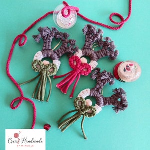 Reindeer Macrame Ornament - Christmas Decoration