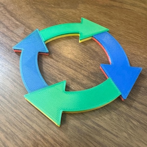 Direction arrows for card games 3D Model by CUBEᴰ (Digital STL File Only)