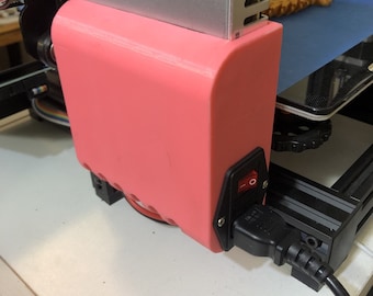 Ender 3 Max Meanwell PSU Mounting Box 3D Model by CUBEᴰ