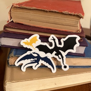 Tairn, Sgaeyel, and Andarna sticker, fourth wing