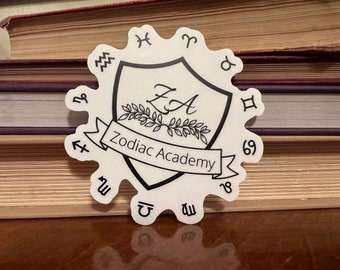 Autocollant de sceau Zodiac Academy, autocollant du zodiaque, Darius, Seth, max, Caleb, Orion, Tory, Darcy, Geraldine, Sophia