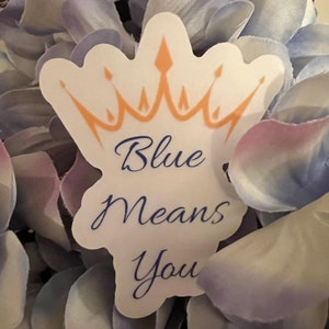 Zodiac Academy sticker Darcy & Orion Blue Means You, zodiac sticker, forbidden love, clear sticker