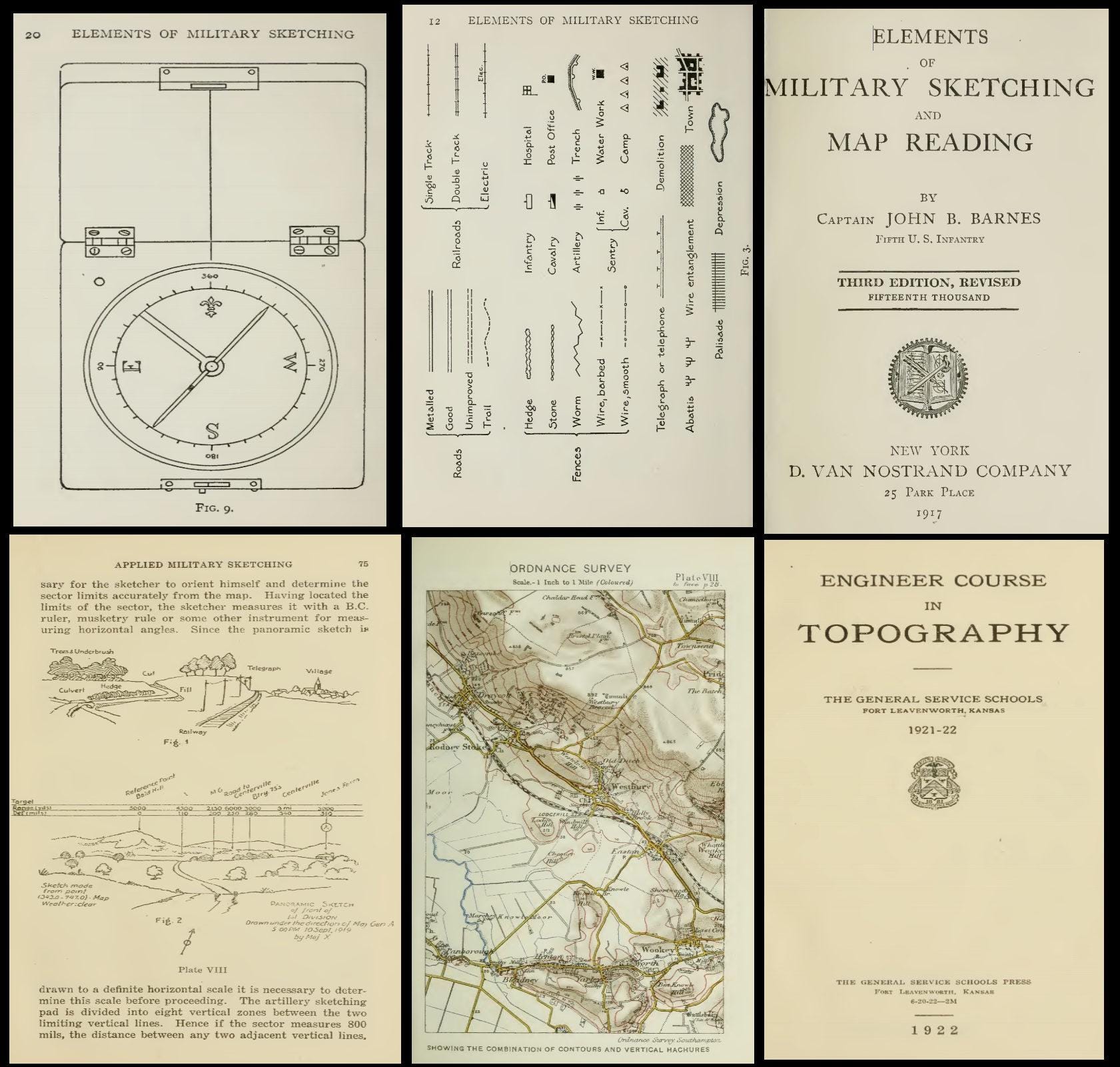 MILITARY TOPOGRAPHY - 39 Rare Books - Terrain Analysis
