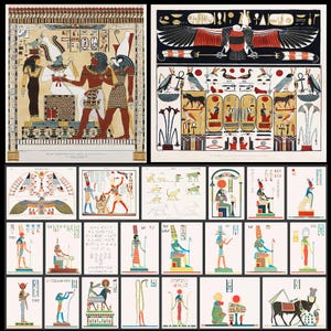 Ancient Egypt Art: 145 Egyptian Illustrations, Drawings, Rare Artwork (Download) image 6