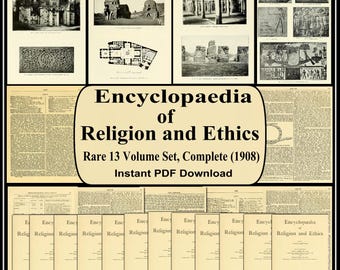 Encyklopedia religii i etyki – 13 tomów, komplet (1908) – natychmiastowe pobranie pliku PDF