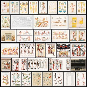 Ancient Egypt Art: 145 Egyptian Illustrations, Drawings, Rare Artwork (Download) image 4