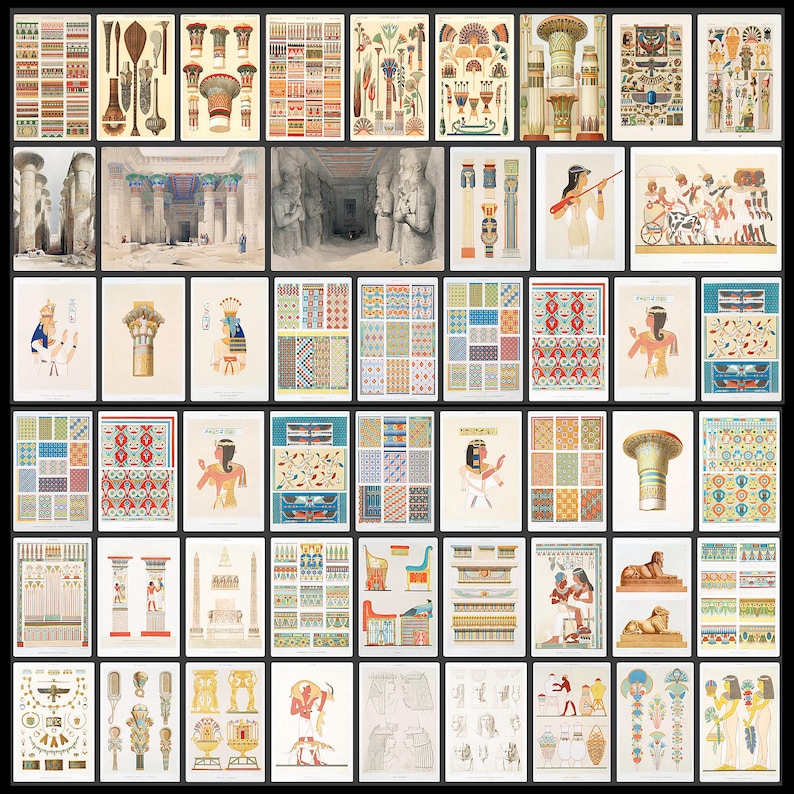Ancient Egypt Art: 145 Egyptian Illustrations, Drawings, Rare Artwork (Download) image 2