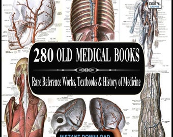 280 MEDICAL BOOKS - Anatomy, Surgery, Pathology, Medicine, Rare/Out-of-Print Textbooks & Academic References (Download)