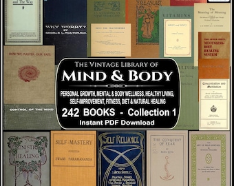 242 Mind & Body Books - Self-Help, Physical health, Natural Healing, Fitness - Collection 1 - PDF Download