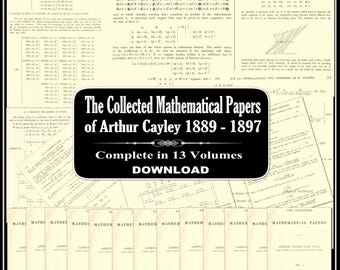 アーサー・ケイリーの数学論文集 - 全13巻：代数学、行列理論（ダウンロード）
