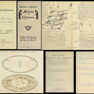 ALCHEMIE & ALCHEMISCHE MANUSKRIPTE 135 alte Bücher Antike mittelalterliche chemische Wissenschaft, Elixier, Heilmittel, alte Ägypter, griechische Alchemisten Bild 7