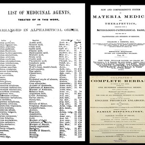 Puede incluir: Una imagen en blanco y negro de la portada de un libro con el t&iacute;tulo "Culpeper's Complete Herbal" y el subt&iacute;tulo "One Hundred Additional Herbs". La portada del libro tambi&eacute;n incluye el texto "The Cure of All Disorders Incident to Mankind" y "English Physician Enlarged".