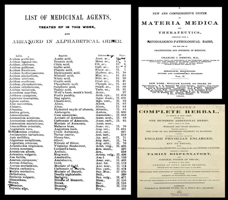 Puede incluir: Una imagen en blanco y negro de la portada de un libro con el t&iacute;tulo "Culpeper's Complete Herbal" y el subt&iacute;tulo "One Hundred Additional Herbs". La portada del libro tambi&eacute;n incluye el texto "The Cure of All Disorders Incident to Mankind" y "English Physician Enlarged".