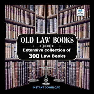 300 OLD LAW BOOKS - Legal Dictionary, Encyclopedia, Patents, Crime, Rare textbooks, Lawyer, Student Study, American, British Reference book