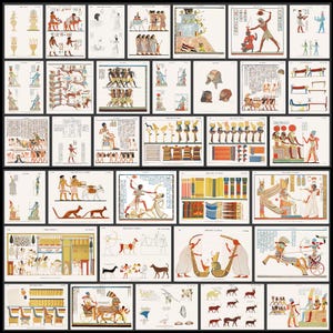 Ancient Egypt Art: 145 Egyptian Illustrations, Drawings, Rare Artwork (Download) image 5