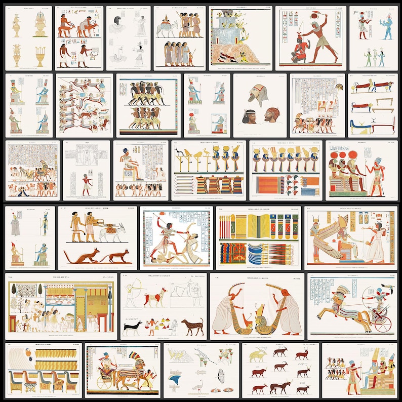 Ancient Egypt Art: 145 Egyptian Illustrations, Drawings, Rare Artwork (Download) image 5