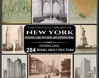 Rare Historical NEW YORK Reference Library: 284 Titles (Instant PDF Download)