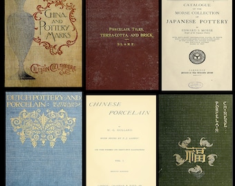 POTTERY & PORCELAIN - 35 Rare Vintage Books - Marks, Monograms