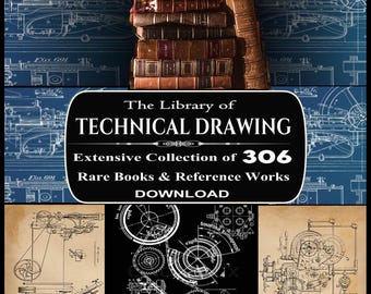 306 Technical Drawing Books: Architectural Drawings, Drafting, Building Design,   Rare Vintage Text-books (PDF Download)