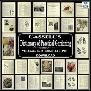 Dictionary of Practical Gardening An Illustrated Encyclopedia of Practical Horticulture 2 Volume Set - Vintage 1901 (Download)