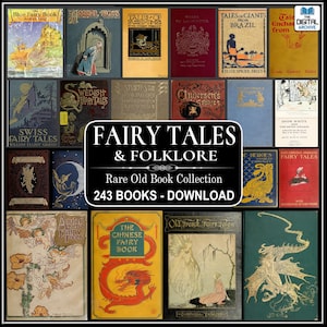 FAIRY TALES & FOLKLORE - 243 Books - Pixie, Elf, Myths, Magic, Goblin, Wizard, Witch, Mermaid, Giants, legends, Dragon, Fairy Art | Download