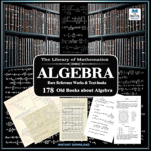 178 ALGEBRA BOOKS - Mathematics Rare Maths Text-books, Reference Works, Equations, Arithmetic, Variables, Further Algebra, Advanced Maths