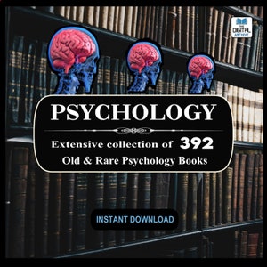 392 PSYCHOLOGY BOOK COLLECTION - Cognitive, Clinical, Social, Applied, Experimental, Freud, Jung Mental Health, Medical Old, Rare Textbooks