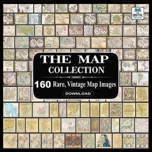 Coleção de 160 mapas-múndi antigos - mapas antigos raros, atlas, cartografia, geografia, mapas celestiais, mapas estelares, desenhos - alta resolução - download em PDF