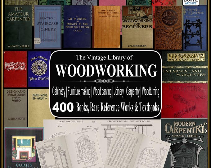 CARPENTRY and JOINERY Rare ILLUSTRATED Instruction Book on Building ...