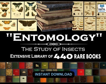 440 RARE ENTOMOLOGY BOOKS (Study of Insects) Butterflies, Beetles, Bees, Wasps, Mosquito, Arthropod, Study, Reference, Text Books. Download