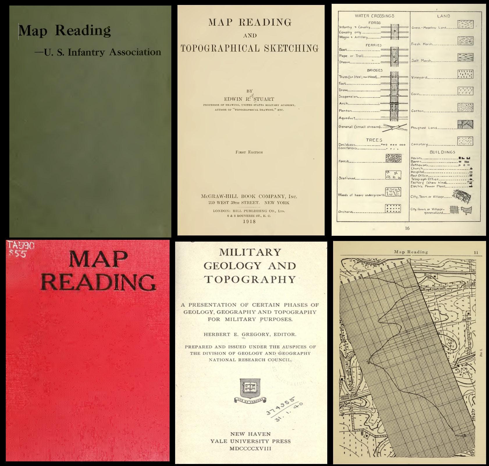 MILITARY TOPOGRAPHY - 39 Rare Books - Terrain Analysis