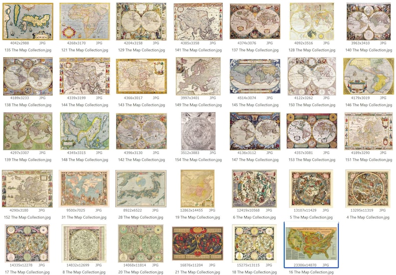 160 RARE OLD MAPS Collection Antique Maps Atlas of the World ...