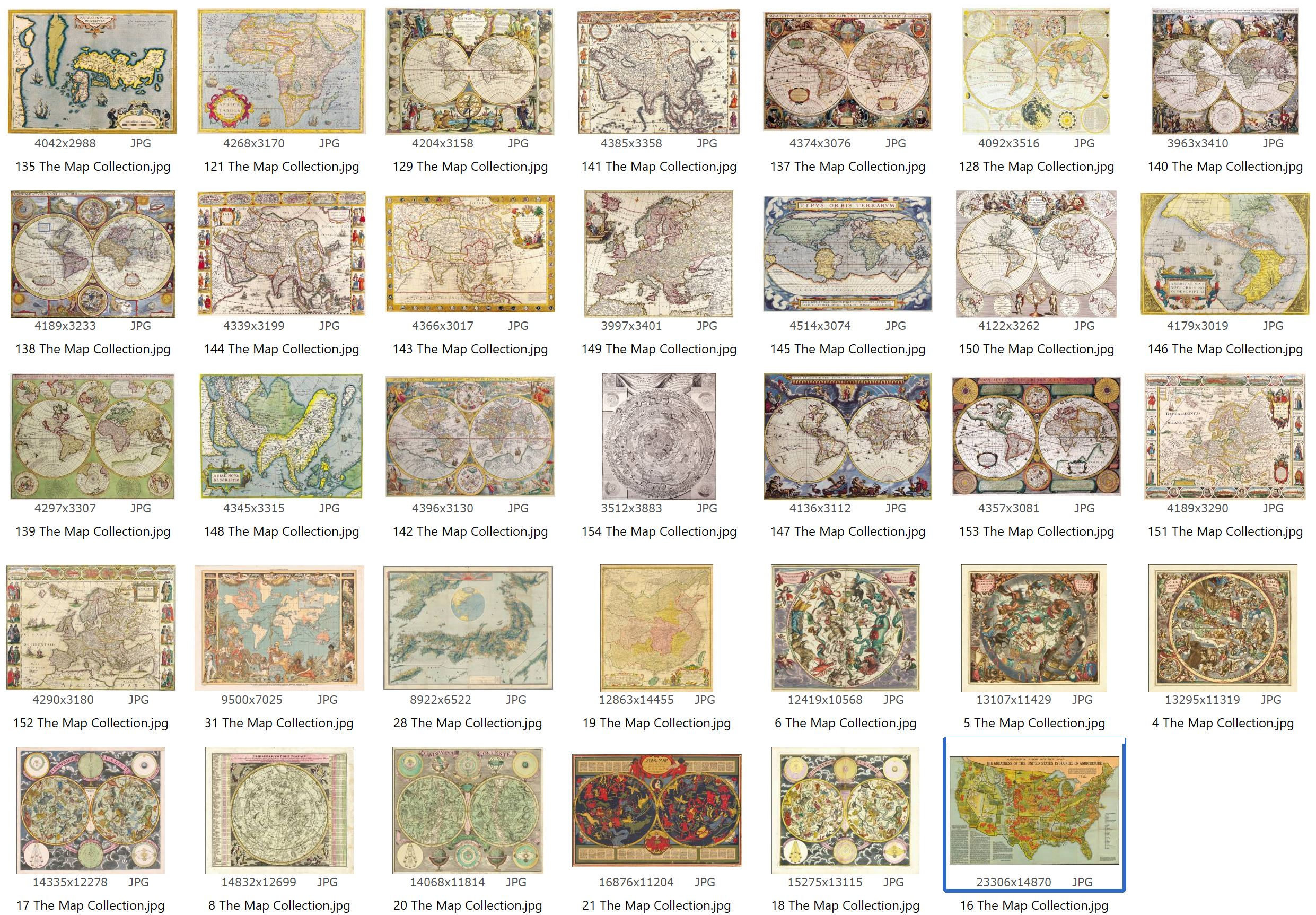 160 RARE OLD MAPS Collection Antique Maps Atlas of the World ...