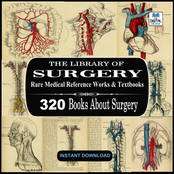 320 MEDICAL BOOKS - SURGERY, Human Anatomy, Pathology, Homoeopathic, Surgical Technic, Instruments, XRay, Old Rare Medical Surgeon Textbooks