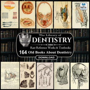164 DENTISTRY BOOKS, Teeth, Dentist, Dental Anatomy & Surgery, Oral Medicine, Dentition, Implants, Mouth hygiene, Rare Medical Textbooks