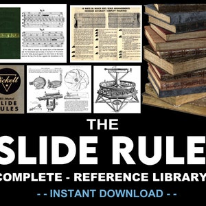 The SLIDE RULE COLLECTION - 115 Book Download - Mensuration, Calculation Tool, Measurement, Geometry, Analog computer, Mathematics, Drafting
